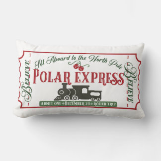 Christmas Train Home Decor Lumbar Cushion