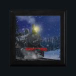 Christmas Train in the snow      Gift Box<br><div class="desc">Christmas train at night going through a snowy forest.  100% Customisable. Click on the CUSTOMIZE button to add,  move,  delete,  resize or change any of the fonts or graphics.</div>