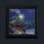 Christmas Train in the snow      Gift Box<br><div class="desc">Christmas train at night going through a snowy forest.  100% Customisable. Click on the CUSTOMIZE button to add,  move,  delete,  resize or change any of the fonts or graphics.</div>