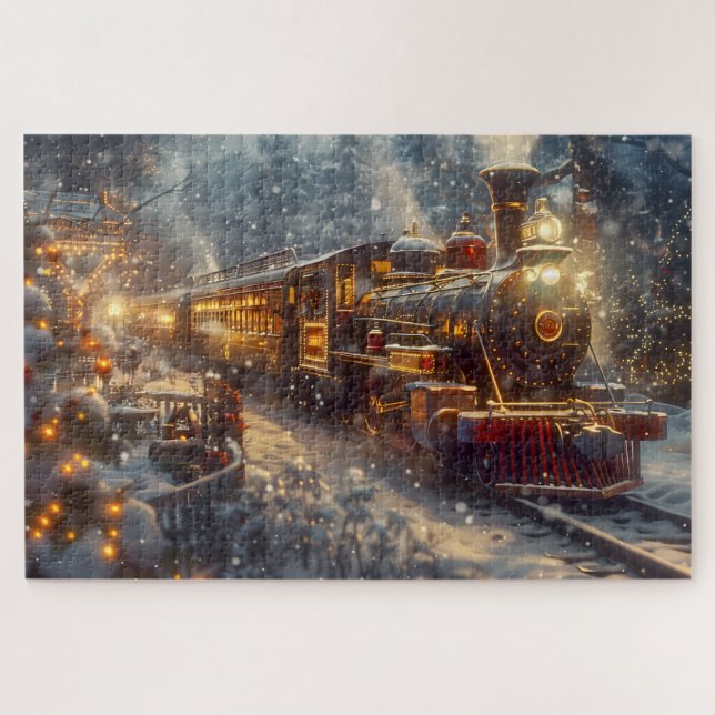 Christmas Train Jigsaw Puzzle (Horizontal)