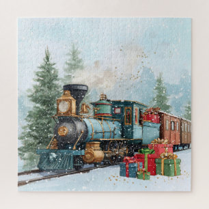 Christmas train jigsaw puzzle
