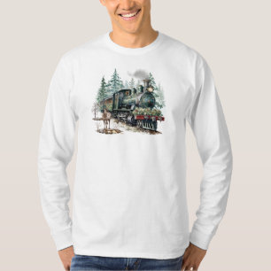 Christmas Train Long Sleeve T-Shirt
