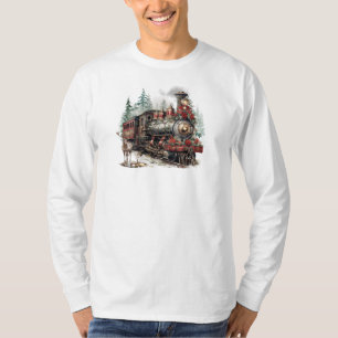 Christmas Train Long Sleeve T-Shirt