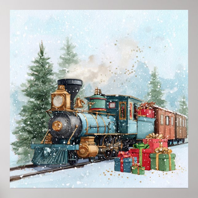 Christmas train poster (Front)