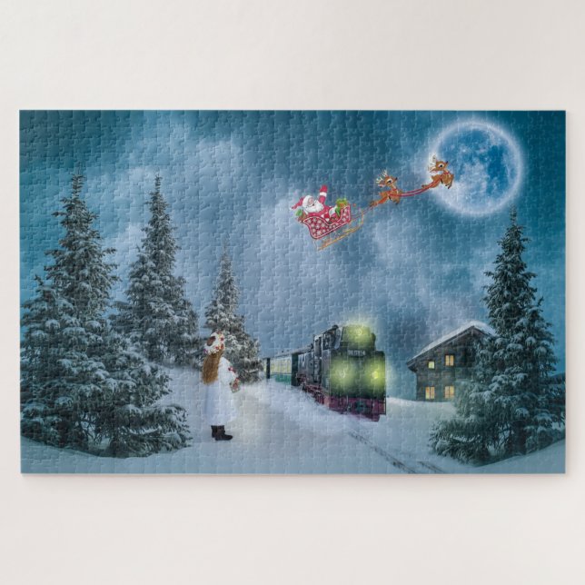christmas train puzzle (Horizontal)