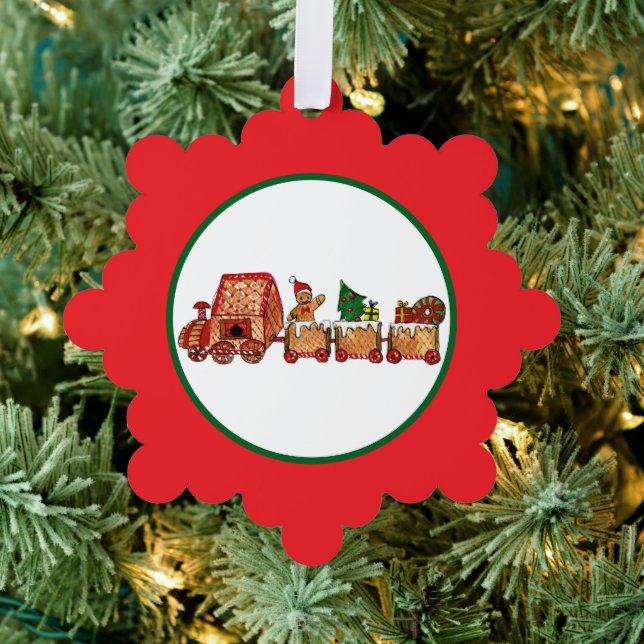 Christmas Train Tree Decoration Card (Insitu (Tree))
