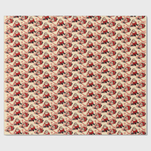 Christmas Train Wrapping Paper