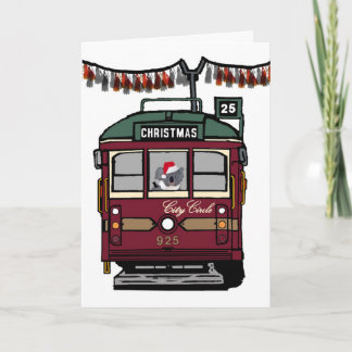 Christmas Tram Holiday Card