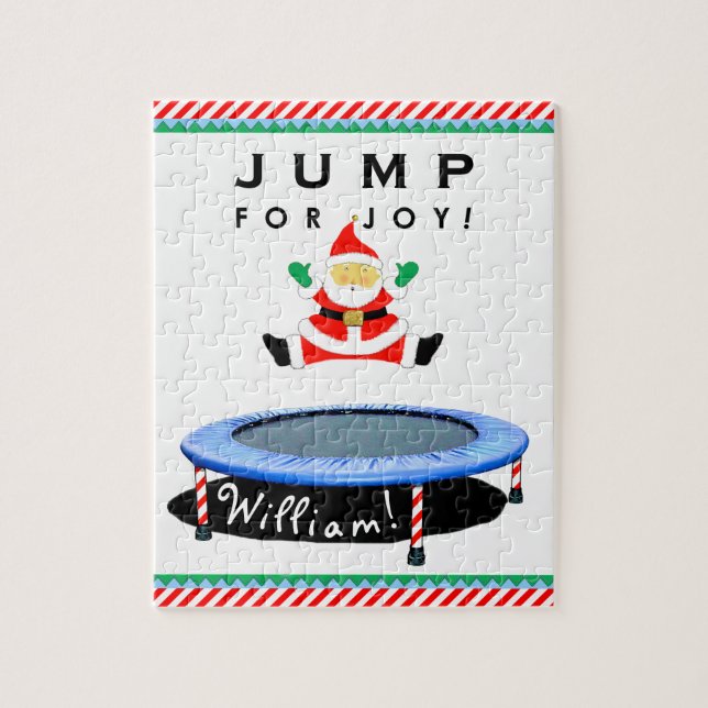 Christmas Trampoline Jigsaw Puzzle (Vertical)