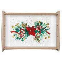Christmas tray ( holly & berries)