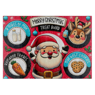 Christmas Treat Board for Santa   Milk, Cookies