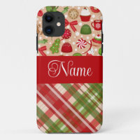 Christmas treats and plaid personalised design