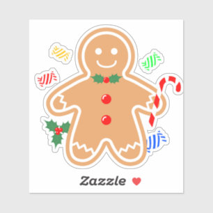Christmas Treats Gingerbread Man Candy Cane