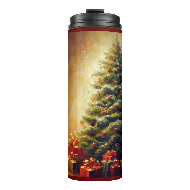 Christmas Tree 1 Thermal Tumbler (Front)