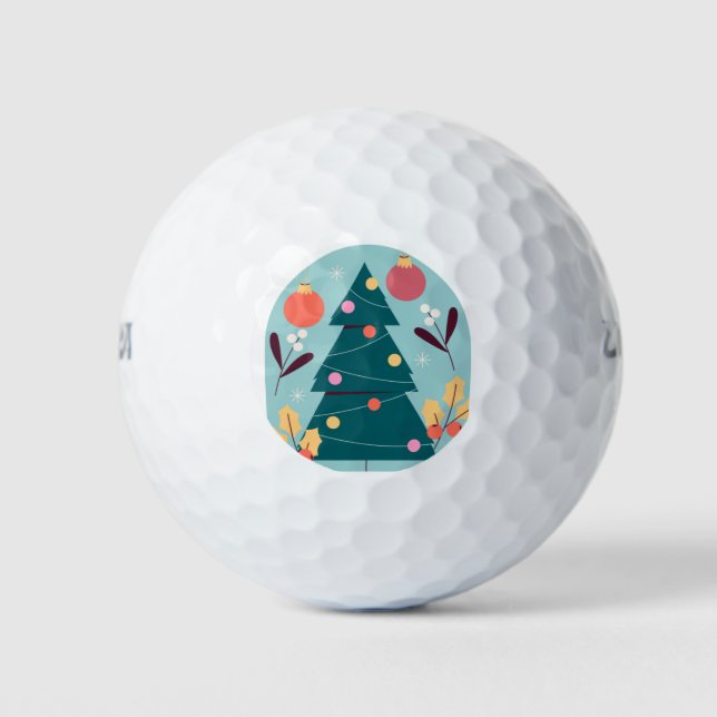 christmas tree 2 golf balls (Front)