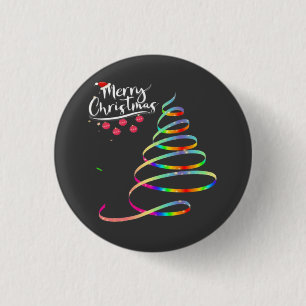 Christmas Tree 3 Cm Round Badge