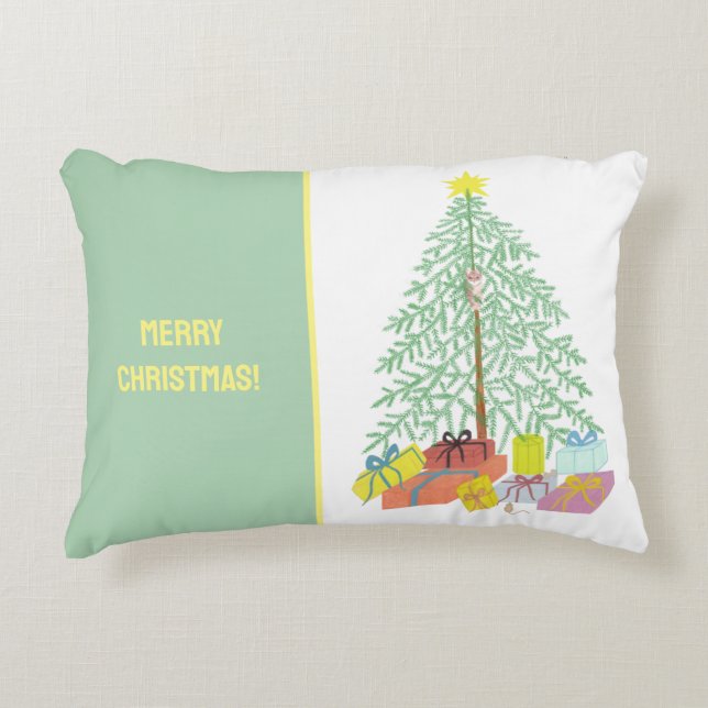 Christmas Tree Accent Pillow (Front)