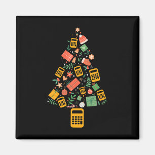 Christmas Tree Accountant Calculator Finance Chris Magnet