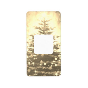 CHRISTMAS TREE ADDRESS LABELS  ART&DESIGN 