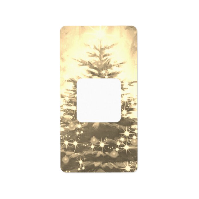 CHRISTMAS TREE ADDRESS LABELS  ART&DESIGN  (Front)