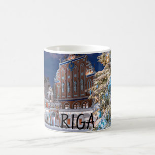 Christmas tree and Blackheads house in Riga Coffee Mug