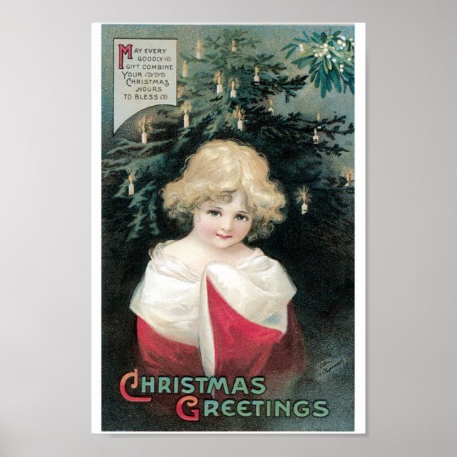 Christmas Tree and Child Poster (Front)