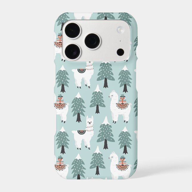 Christmas tree and cute lama pattern (Back)