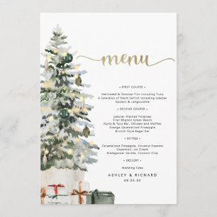 Christmas Tree And Gifts Baby Shower Menu