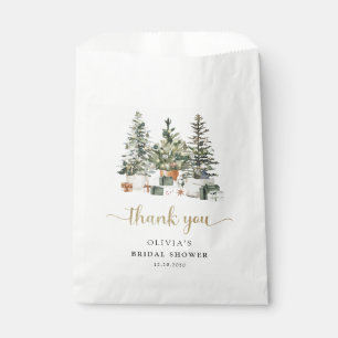 Christmas Tree And Gifts Bridal Shower Favour Bag