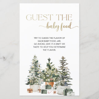 Christmas Tree And Gifts Guess the Baby Food Game