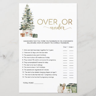 Christmas Tree And Gifts Over or Under Game