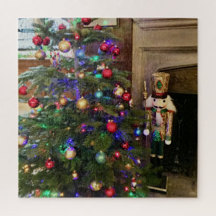 Christmas tree, and Nutcracker, Festive Jigsaw Puzzle