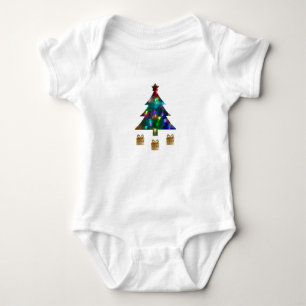 Christmas Tree and Presents Baby Bodysuit