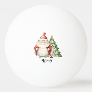 Christmas Tree and Santa Cat for Player Ping Pong Ball