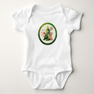 Christmas Tree and Stocking Whimsey Baby Bodysuit