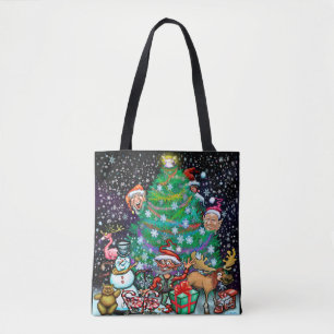 Christmas Tree and Trimmings Tote Bag
