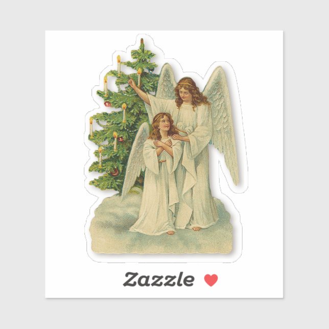Christmas Tree Angels Antique Victorian Romance (Sheet)