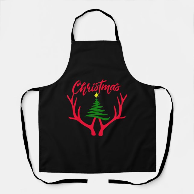 Christmas tree             apron (Front)