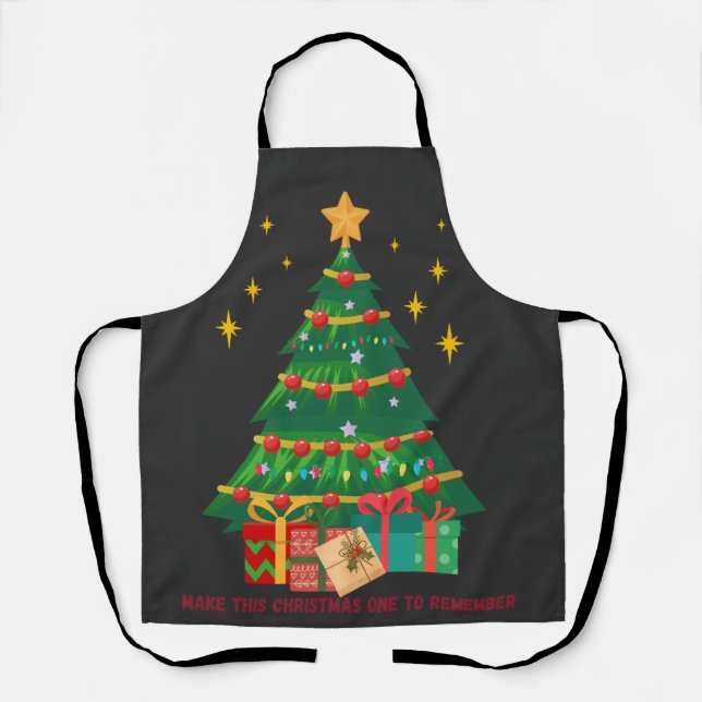 Christmas tree  apron (Front)