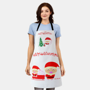 Christmas tree apron