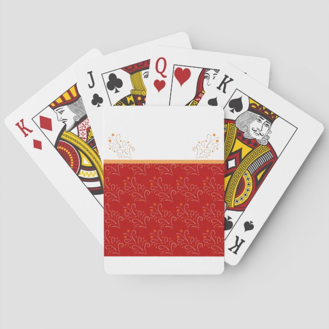 Christmas Tree Art Design Playing Cards (Back)