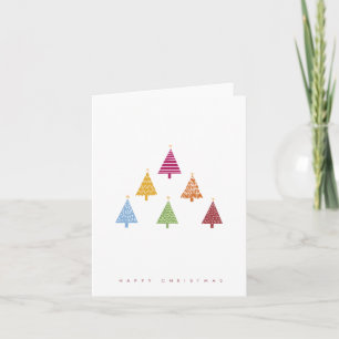 Christmas tree art print note card