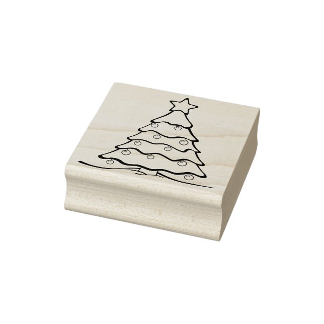 christmas tree art stamp (Stamp)