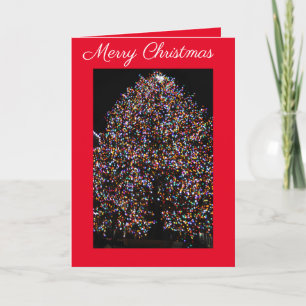 CHRISTMAS TREE  AT ROCKEFELLER CENTERS HOLIDAY CARD