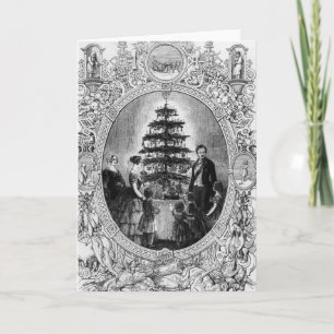 Christmas Tree at Windsor Castle, 1848 Holiday Card