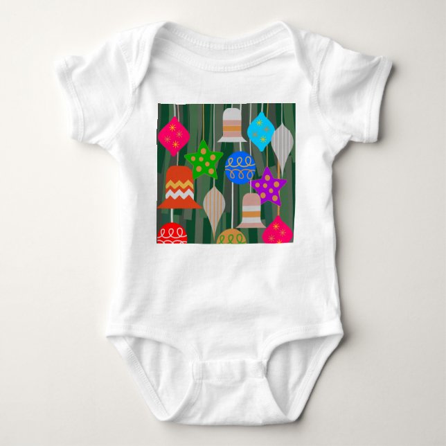 Christmas Tree Baby Bodysuit (Front)