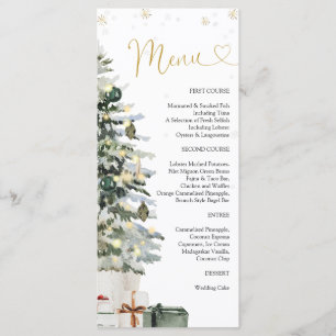 Christmas Tree Baby Shower Menu