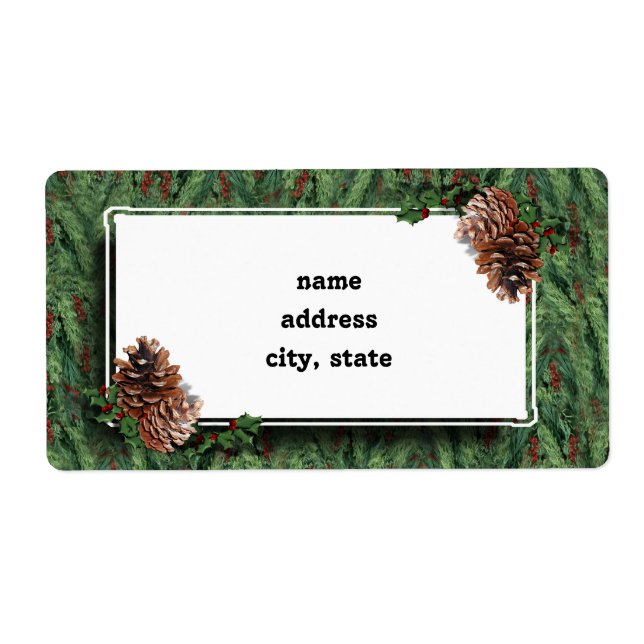 Christmas Tree Background w/Tag (Front)