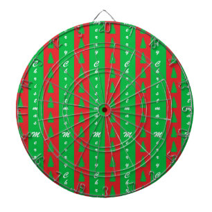 Christmas Tree Backgroundpattern Dartboard