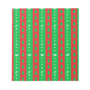 Christmas Tree Backgroundpattern Notepad